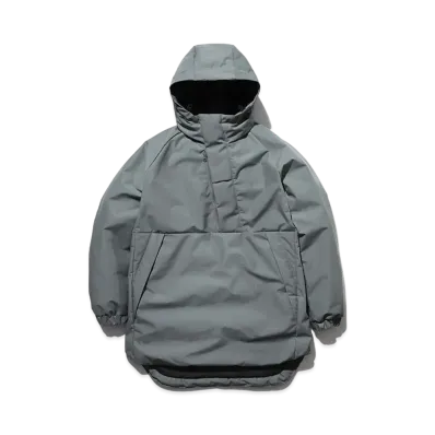 snow peak FR 2L Down Long Pullover "Grey Khaki"