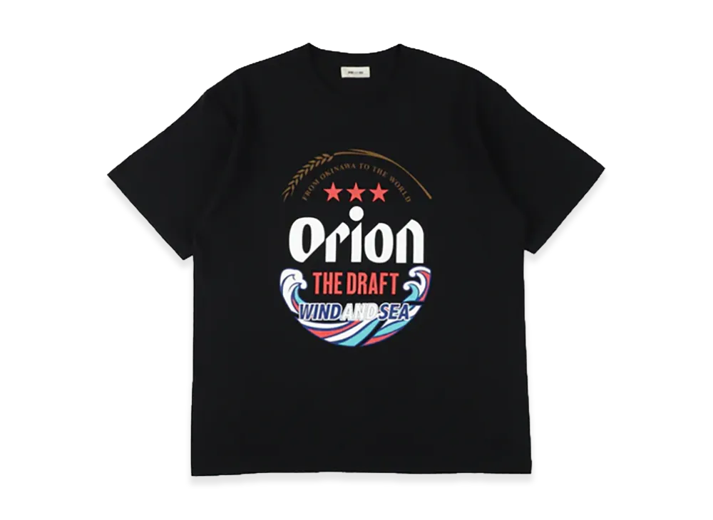 WIND AND SEA x ORION BEER Label S/S Tee "Black"