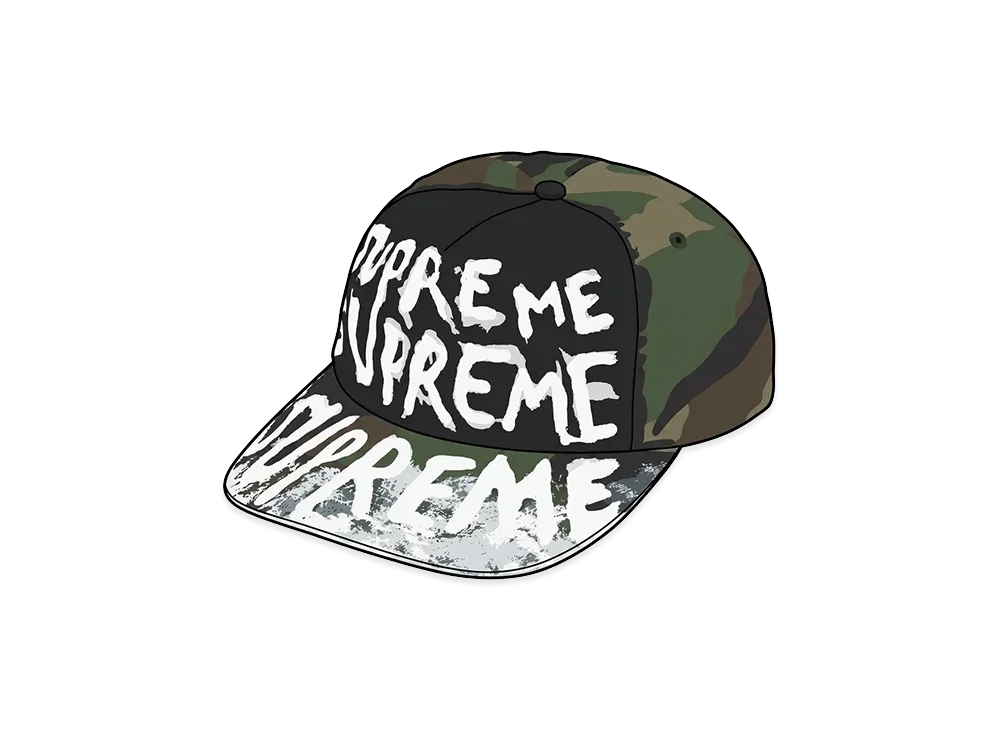 Supreme Painted 5-Panel "Woodland Camo"