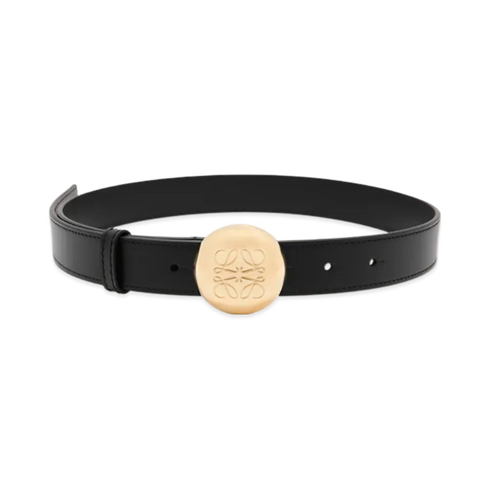 LOEWE Pebble Belt "Black/Gold"