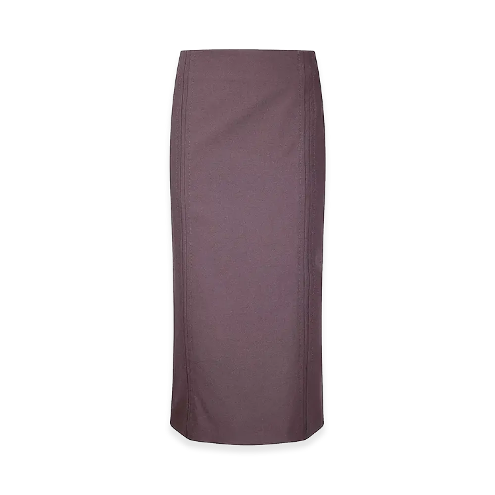MM6 Maison Margiela Women's Midi Skirt "Burgundy"