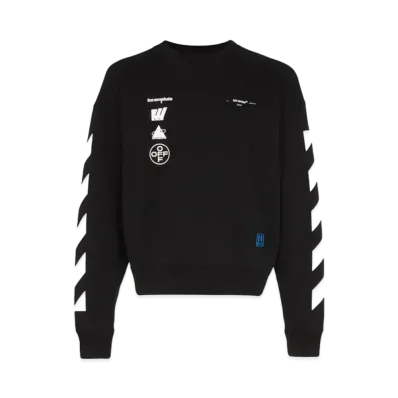 OFF-WHITE Diag Mariana De Silva Sweatshirt "Black"