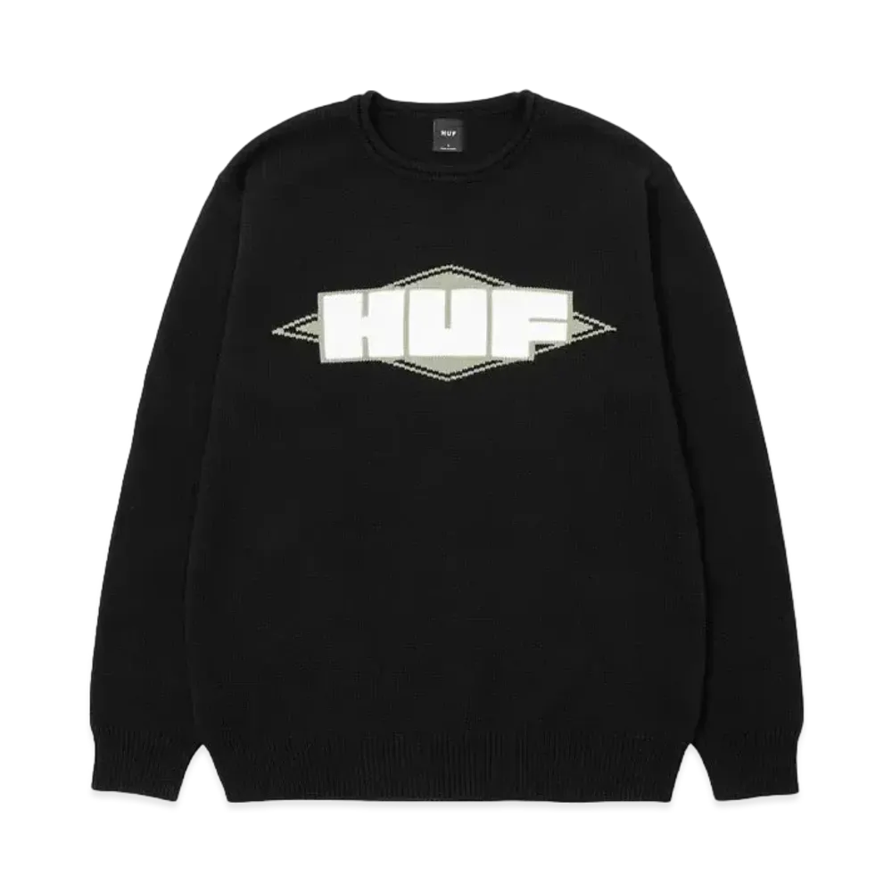 HUF Fall 24 Quality Jacquard Sweater "Black"