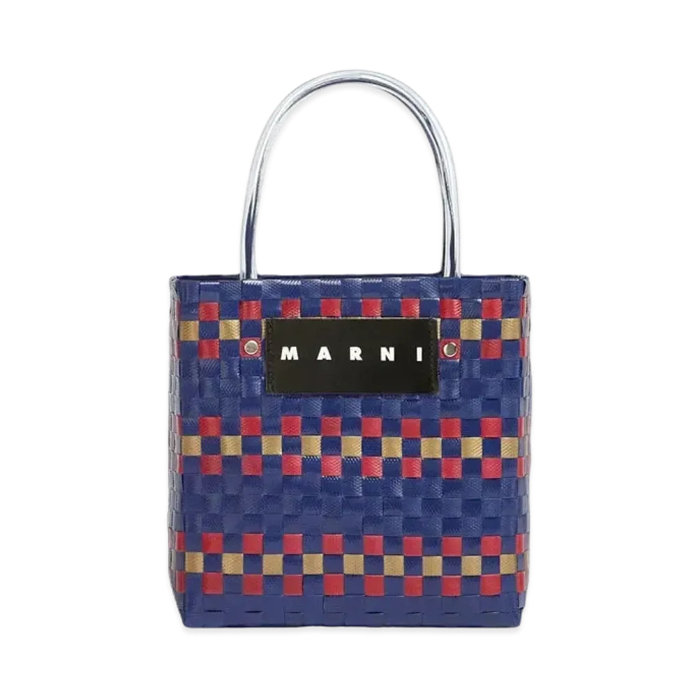Marni Blue MARNI MARKET Shopping Bag "Deep blue"