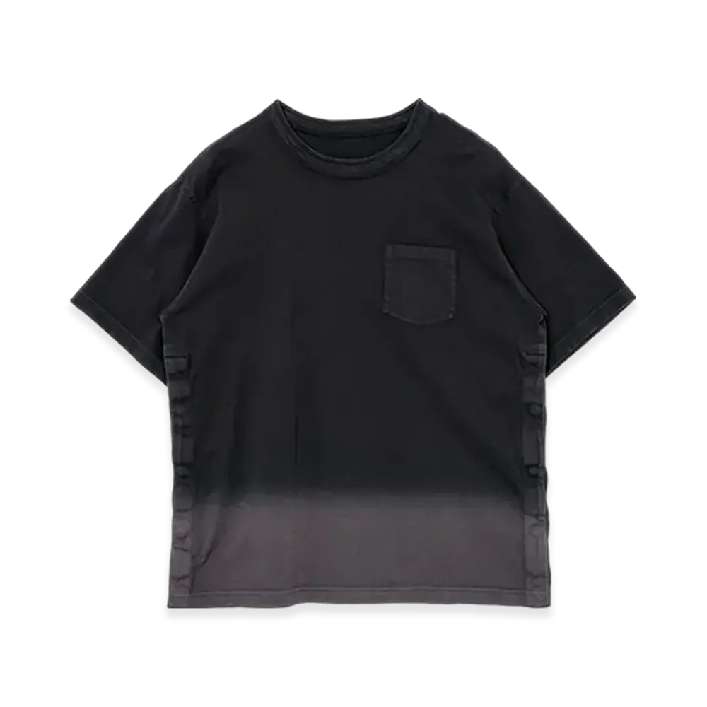 sacai Garment Dye Cotton Jersey T-Shirt "Black"