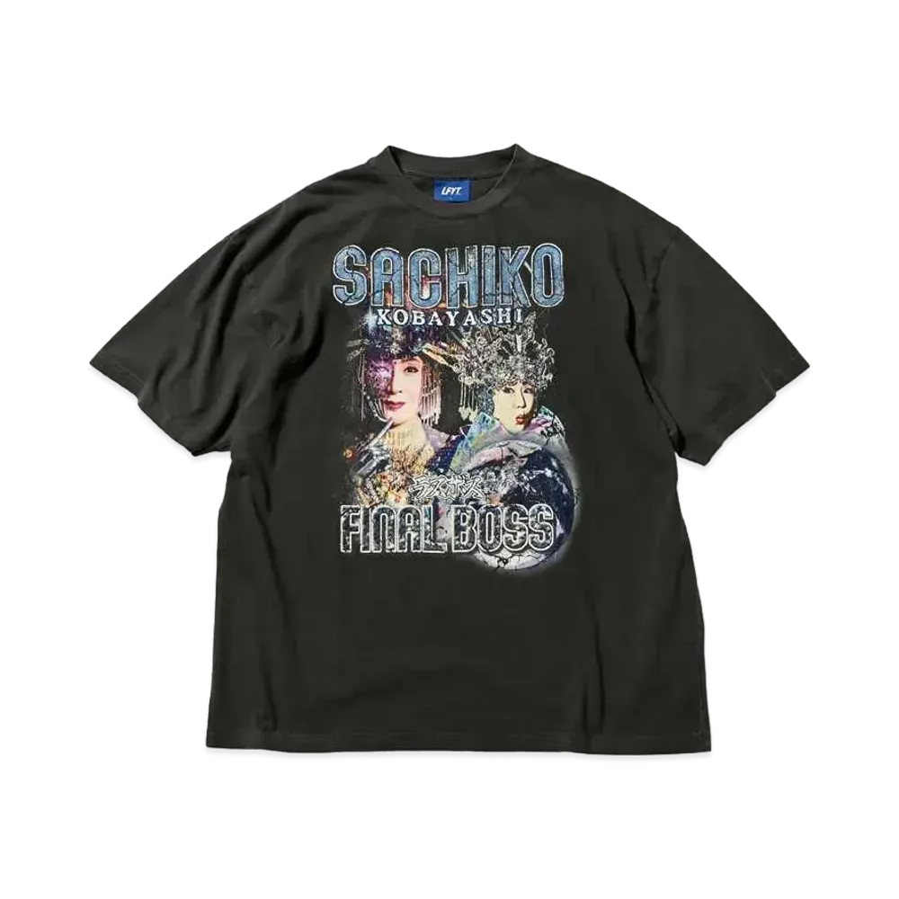 MEGA SACHIKO x LFYT RAP TEE TYPE 2 "VINTAGE BLACK"