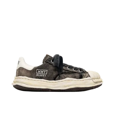 Maison MIHARA YASUHIRO BLAKEY OG Sole Bleached Canvas Low-top Sneakers "Black"