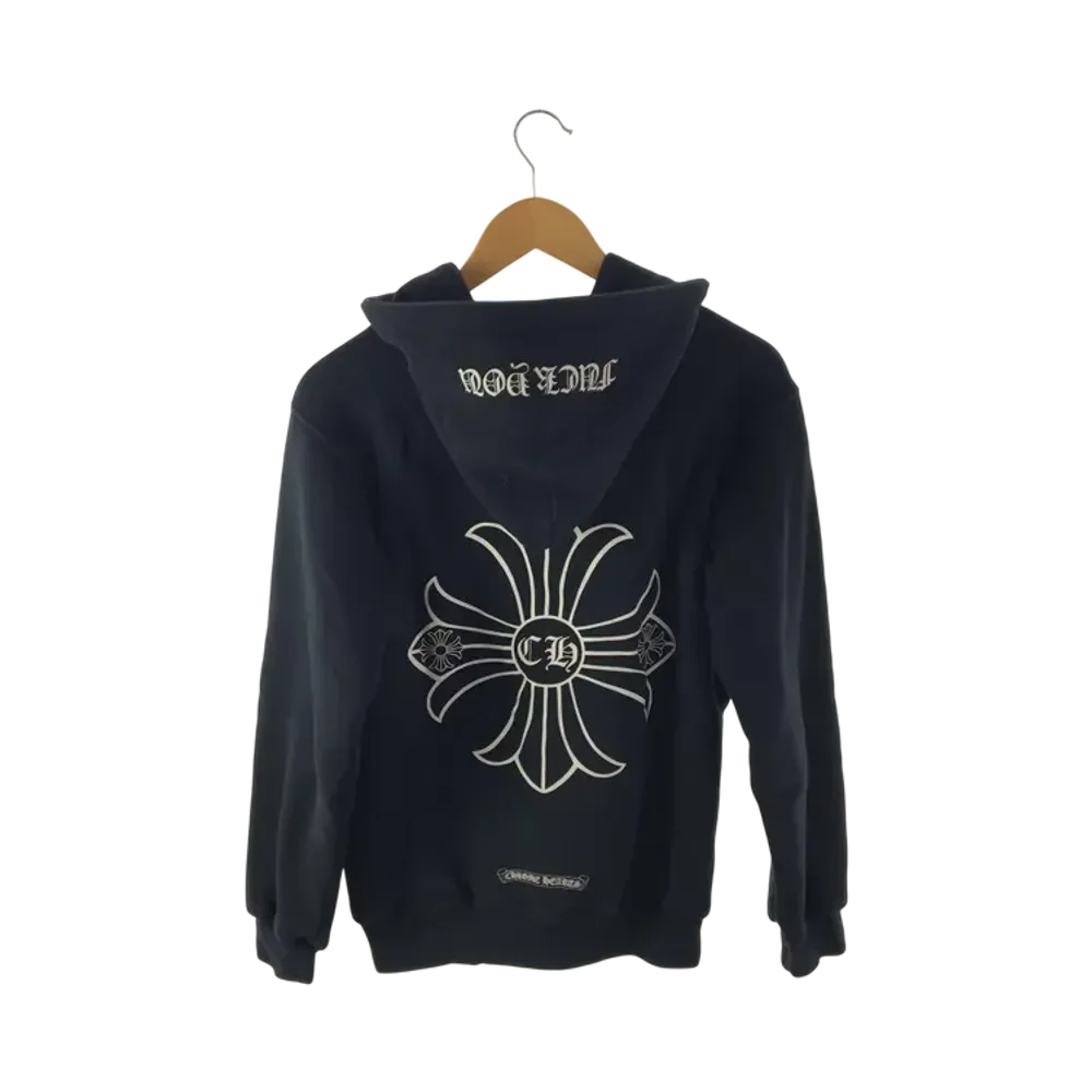 Chrome Hearts Floral Cross Fuck You Dagger Zip Up Hoodie "Black"