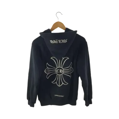 Chrome Hearts Floral Cross Fuck You Dagger Zip Up Hoodie "Black"