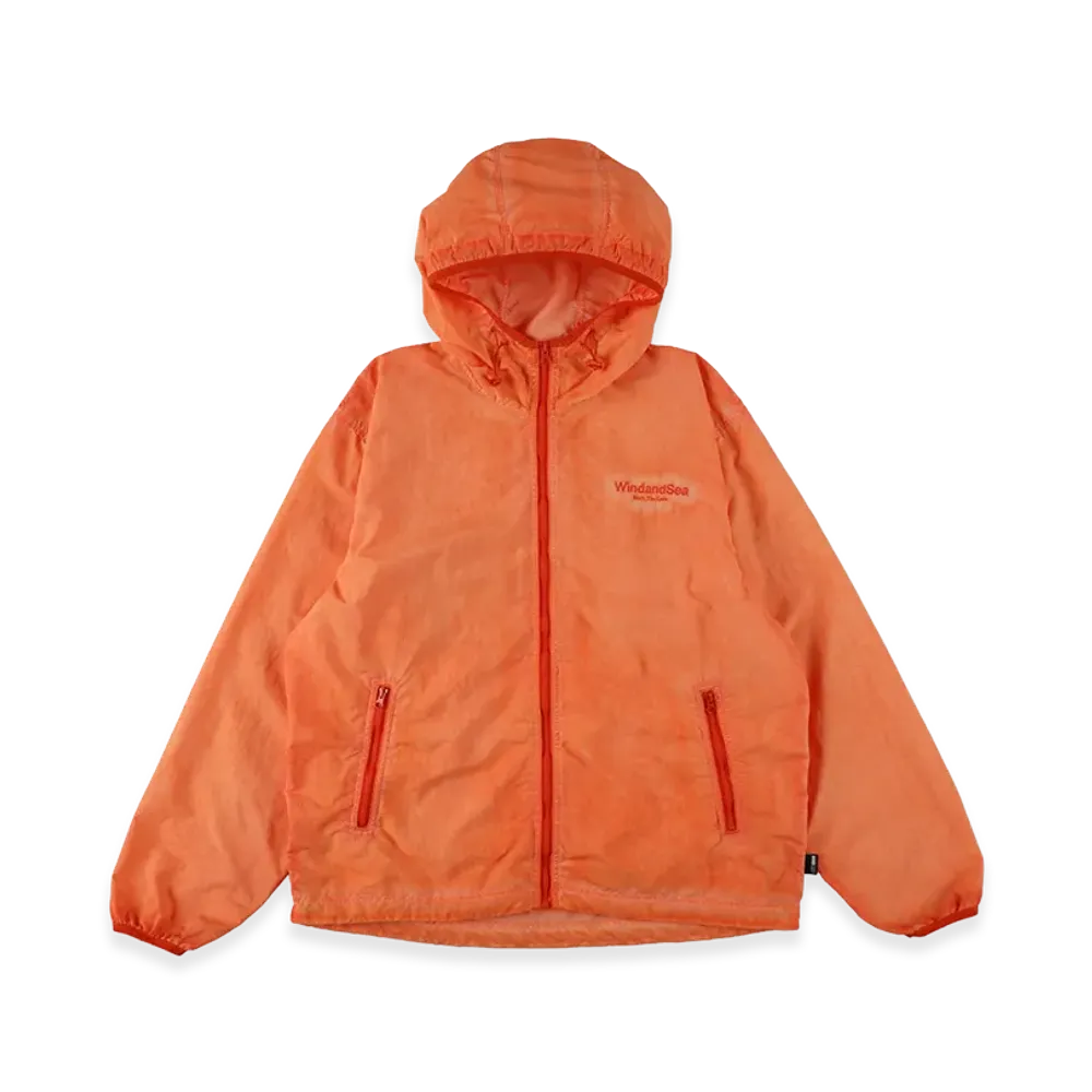 WIND AND SEA Garment Dyed Nylon Rip Jacket "Orange"