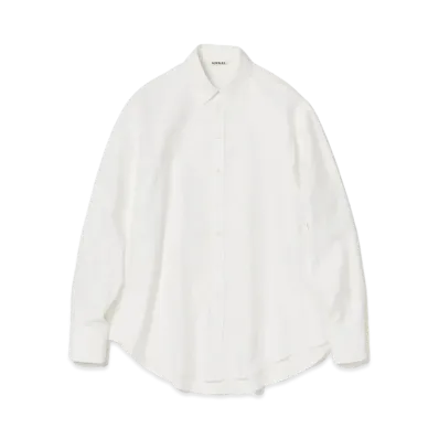 AURALEE High Count Finx Ox Dolman Sleeve Shirt "White"
