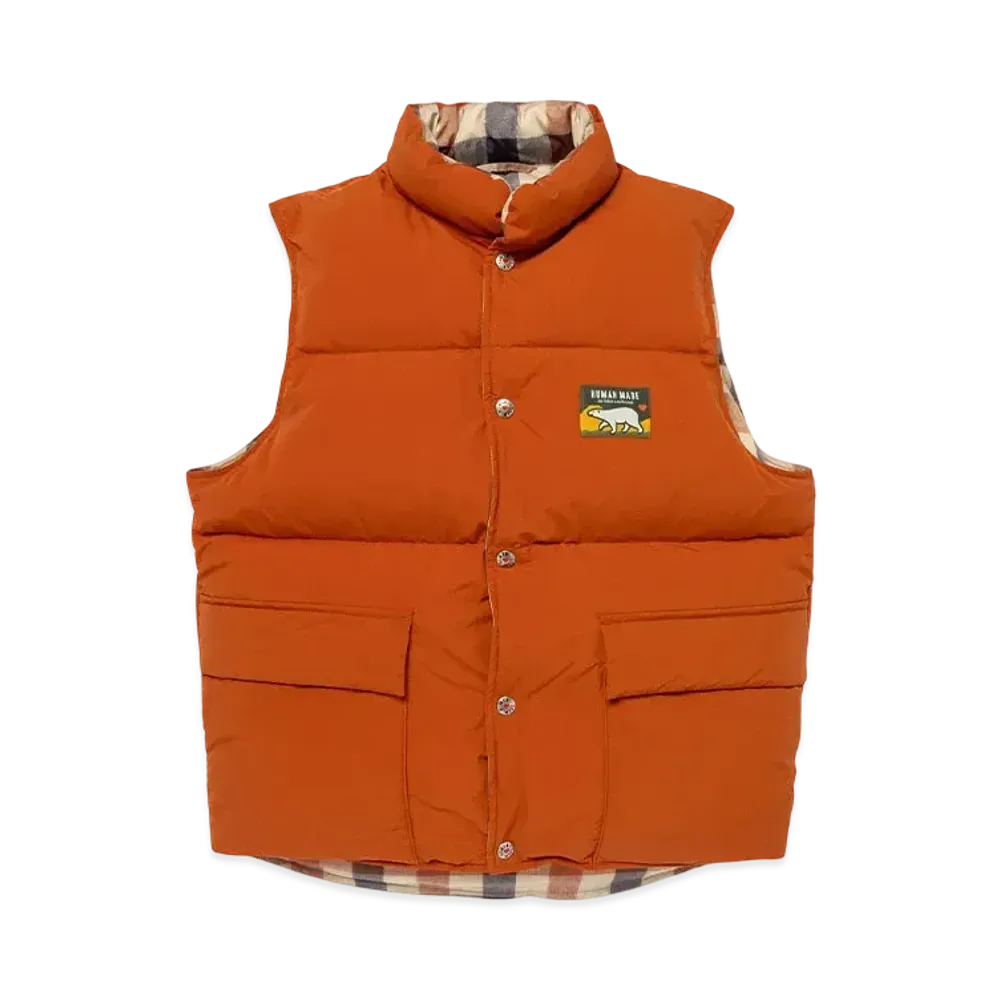 HUMAN MADE Reversible Down Vest "Orange"