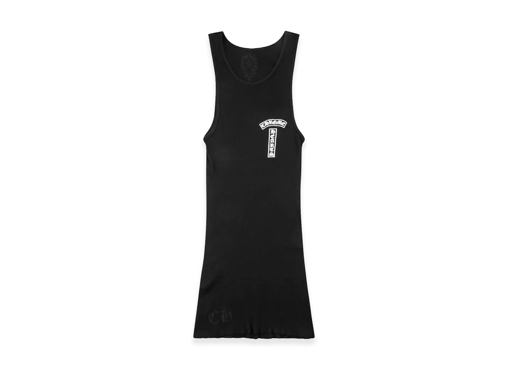Chrome Hearts Back CH Cross Rib Tank Top "Black"