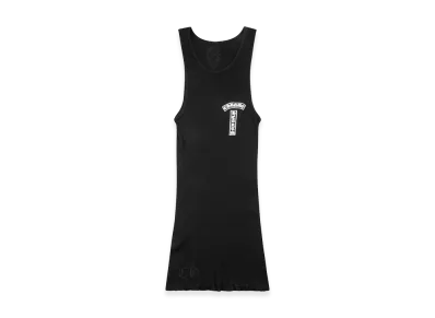Chrome Hearts Back CH Cross Rib Tank Top "Black"