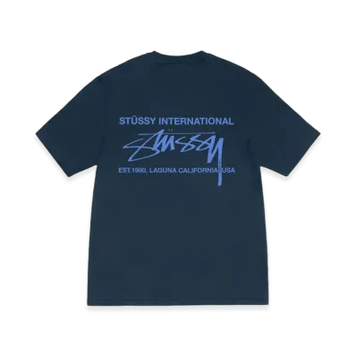 Stussy Smooth International Tee "Navy"