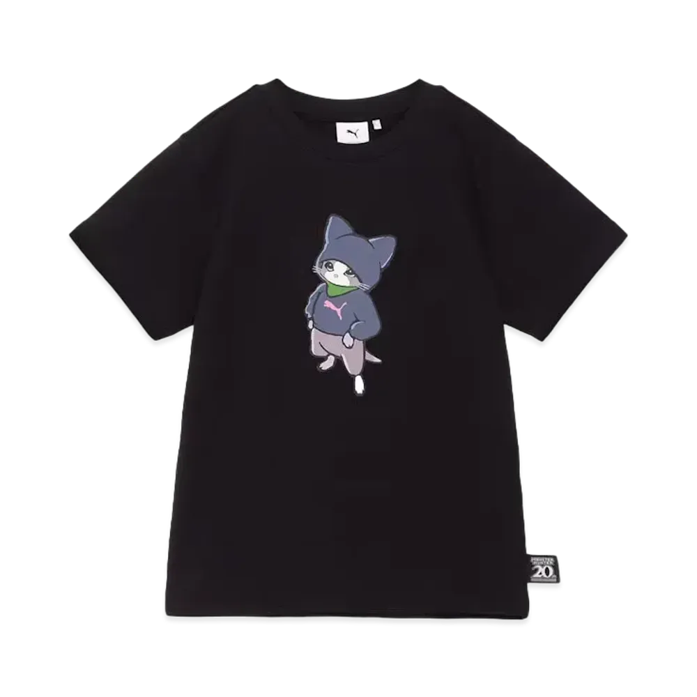 PUMA x MONSTER HUNTER Kids Short Sleeve T-shirt "Black"