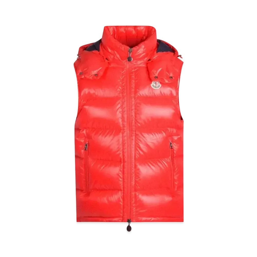 MONCLER Bormes Down Vest "Red"