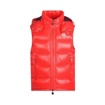 MONCLER Bormes Down Vest "Red"