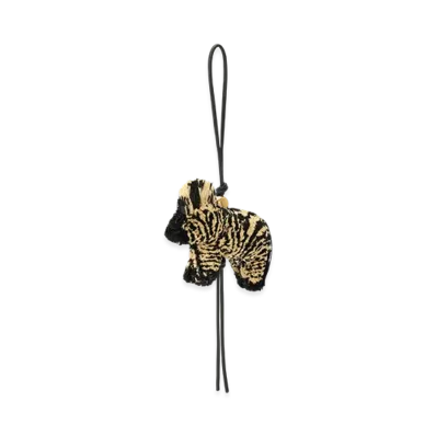 LOEWE Zebra Charm "Natural/Black"