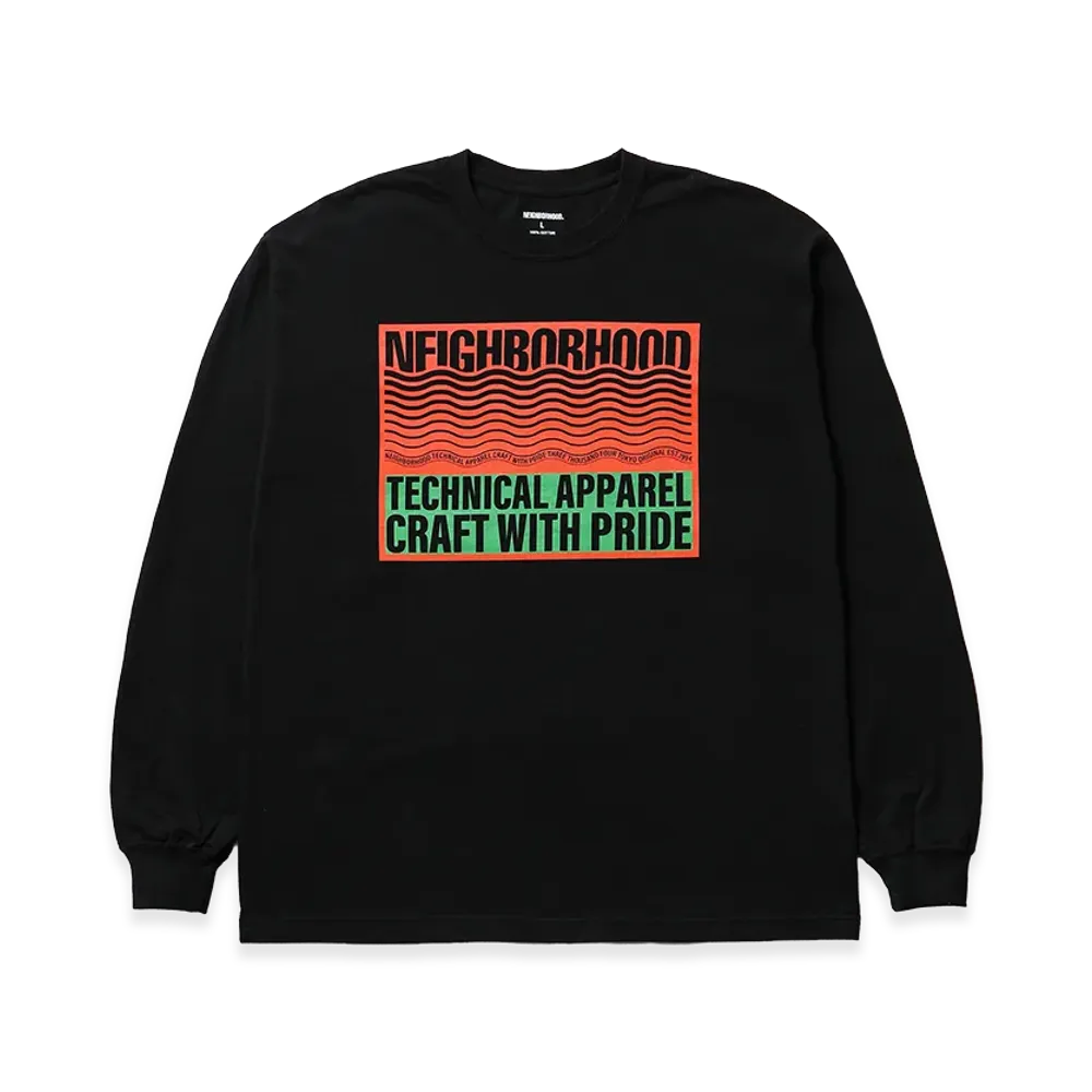 NEIGHBORHOOD NH 252 Spot . Tee LS-1 "Black"