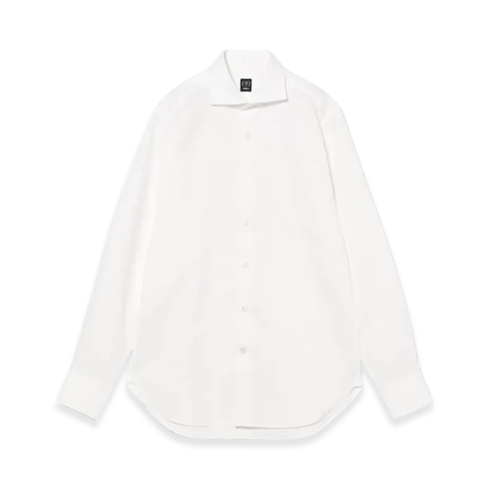 BEAMS Coolmax Oxford Cutaway Collar Shirt "White"
