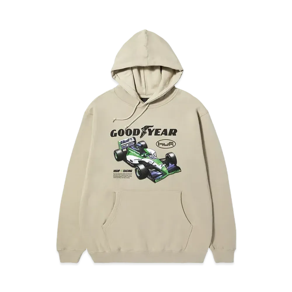 HUF Goodyear Final Lap Hoodie "Natural"