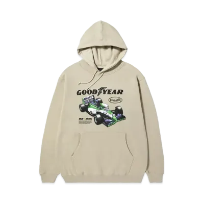 HUF Goodyear Final Lap Hoodie "Natural"
