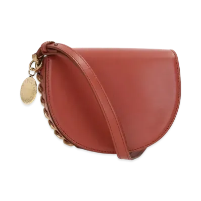 STELLA McCARTNEY Flame Small Flap Shoulder Bag "Brick"