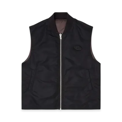 Diesel W-Type-D1-Sl Zip Up Vest "Black"