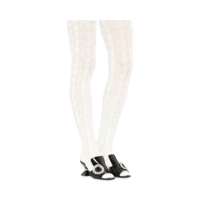 MIU MIU Cotton Socks "Off White"