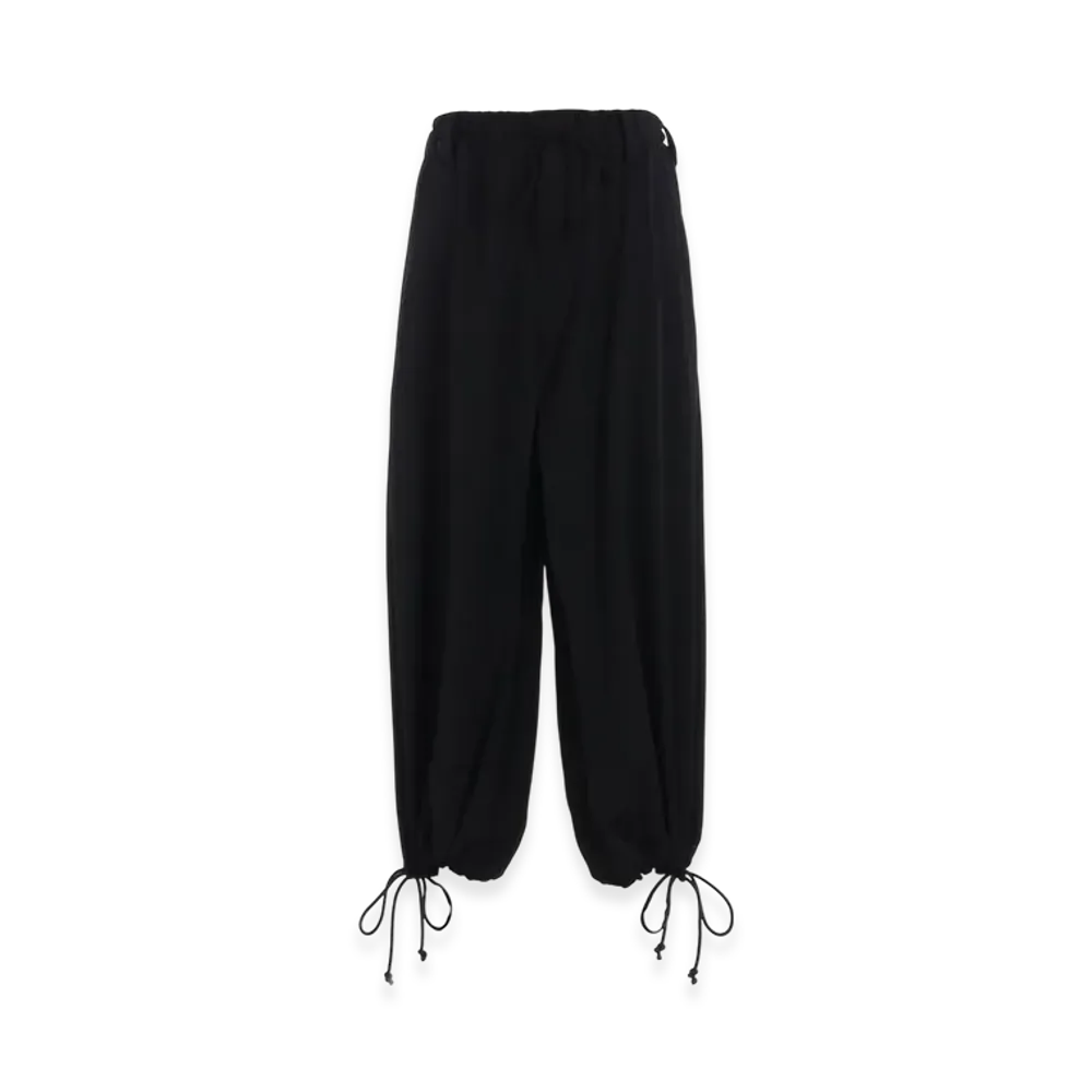 S'YTE Washer Wool Gabardine Hakama Balloon Pants "Black"