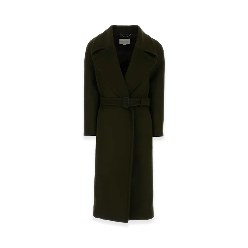 STELLA McCARTNEY Women's Bottle Wool Coat "Green"