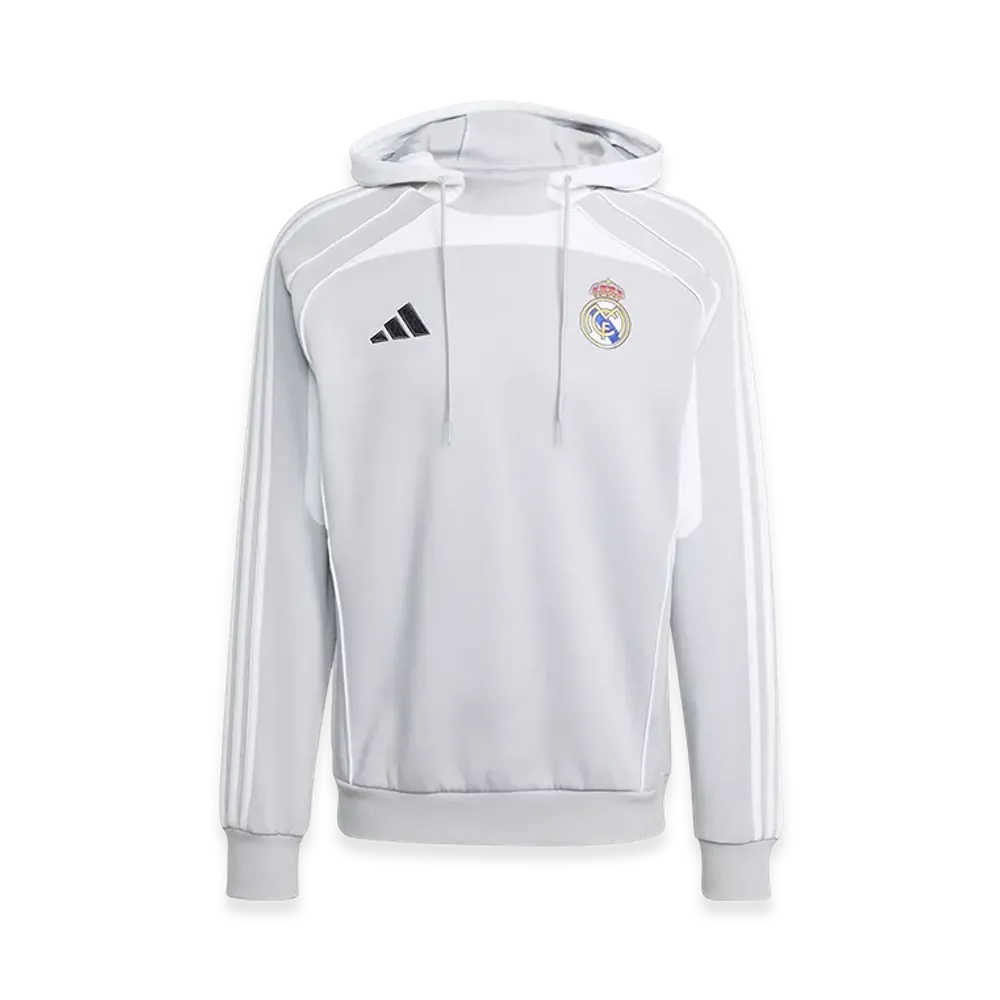 adidas Real Madrid UBP Doubleknit Hoodie "Light Solid Grey/White"
