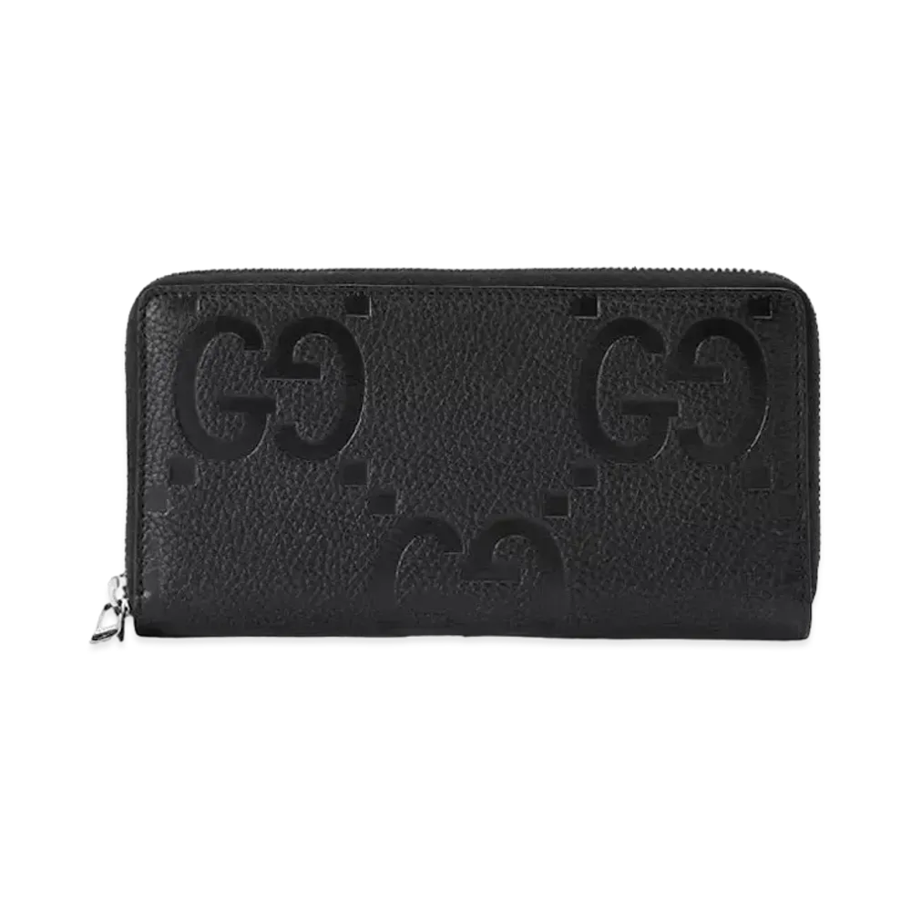 GUCCI Jumbo GG Zip Around Wallet "Black"