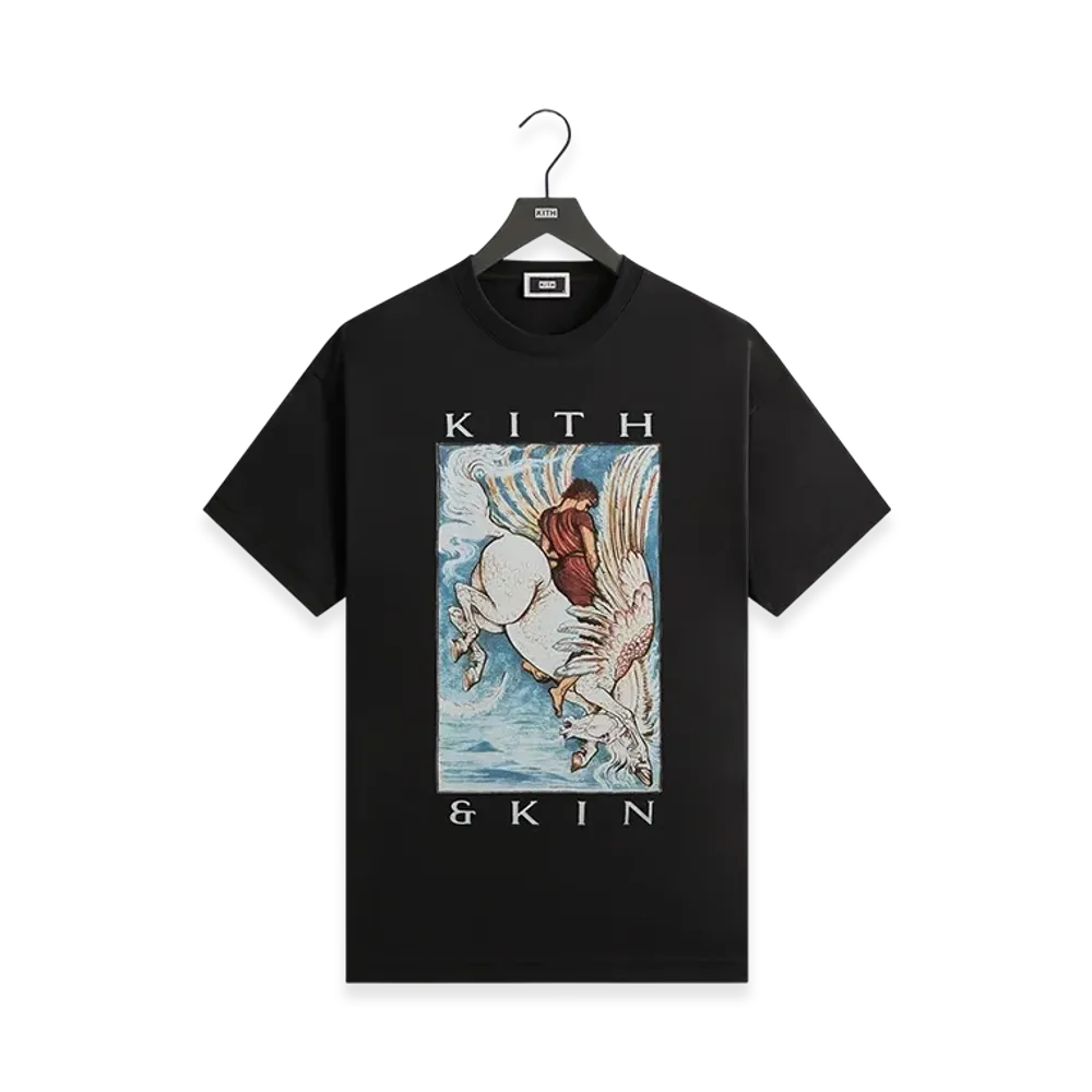 Kith x &Kin Pegasus Tee "Black"