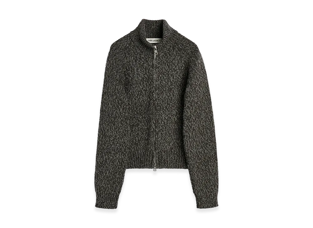 OUR LEGACY Women's Flight Zip Cardigan "Stately Low Twist Merino"