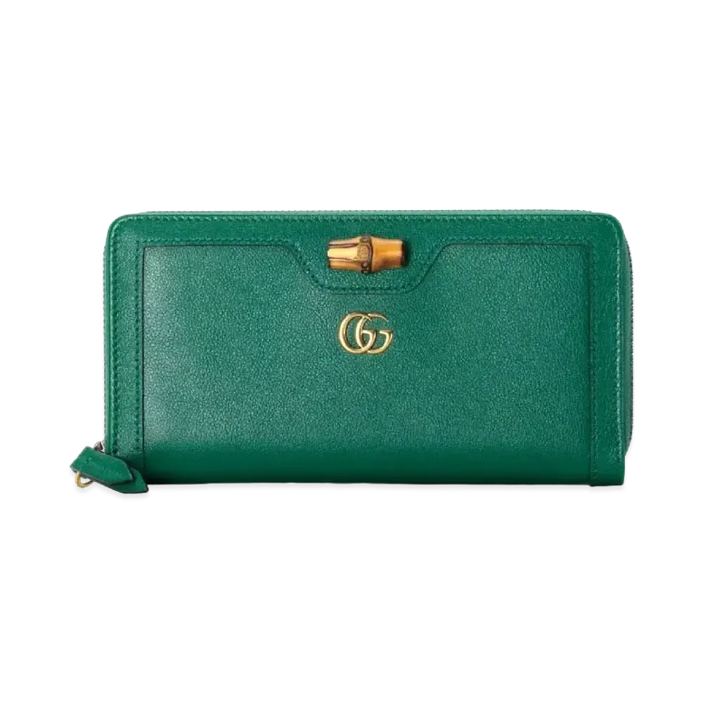 GUCCI Diana Continental Wallet "Emerald Green"