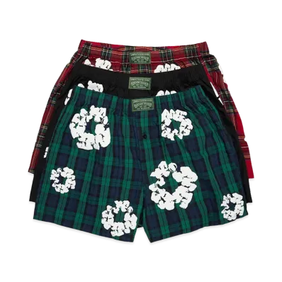 DENIM TEARS Cotton Wreath Boxer Short 3-Pack "Multi"