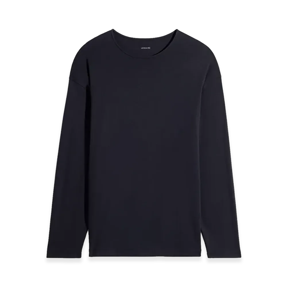 LEMAIRE Cotton Silk Long Sleeve T-Shirt "Urchin"
