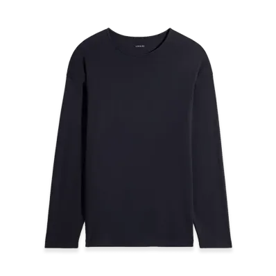 LEMAIRE Cotton Silk Long Sleeve T-Shirt "Urchin"