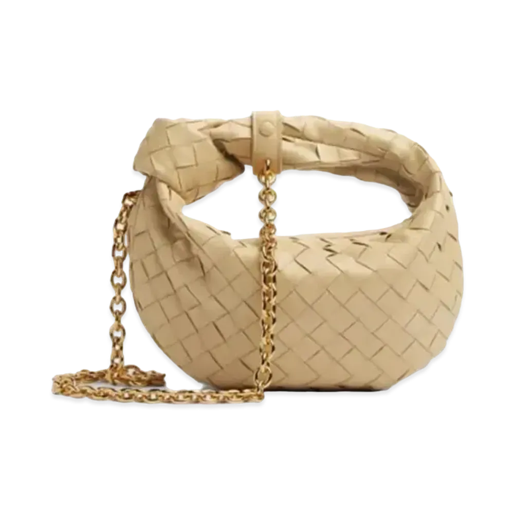 Bottega Veneta Mini Jodie Mini Hand Bag "Porridge"