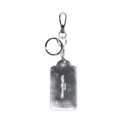 Maison Margiela TAG KEY RING BIG "METALLIC GREY"