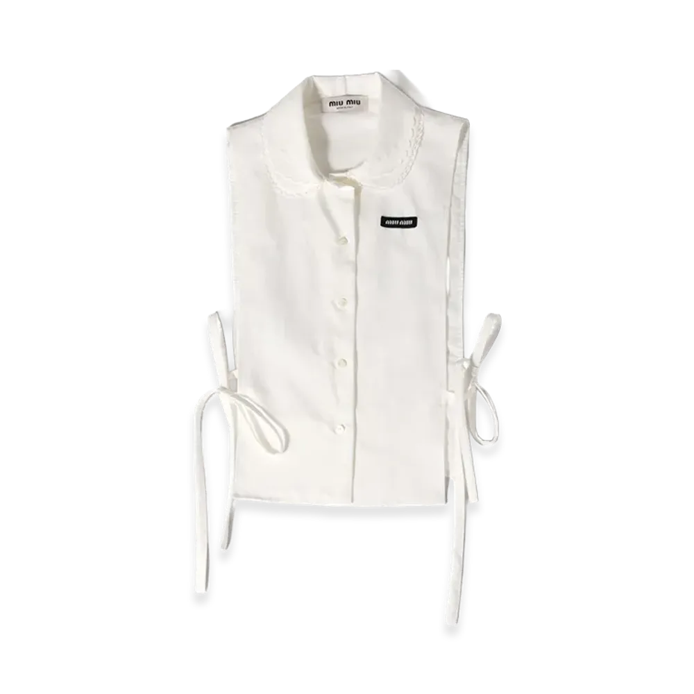 MIU MIU Women's Cotton Blend Shirt "White"