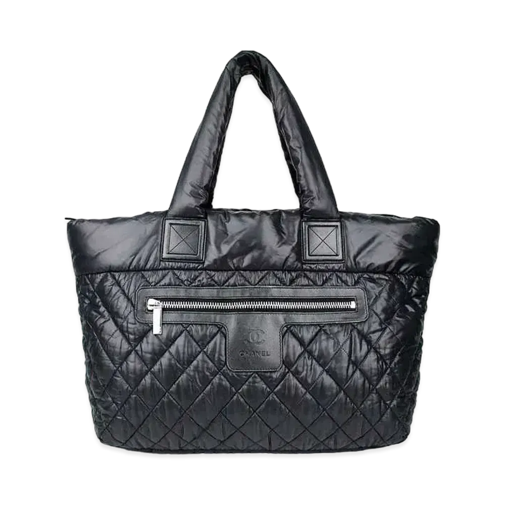 CHANEL Coco Cocoon Tote Bag "Black"