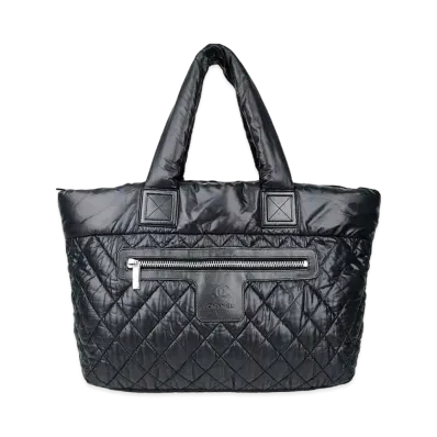 CHANEL Coco Cocoon Tote Bag "Black"