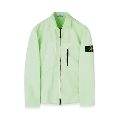 Stone Island 106WN Old Treatment Overshirt - 23SS "Light Green"