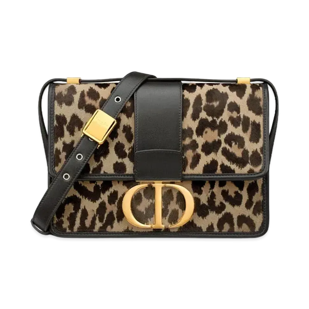 Dior 30 Montaigne Bag Mizza Pony Hair Calfskin "Leopard"