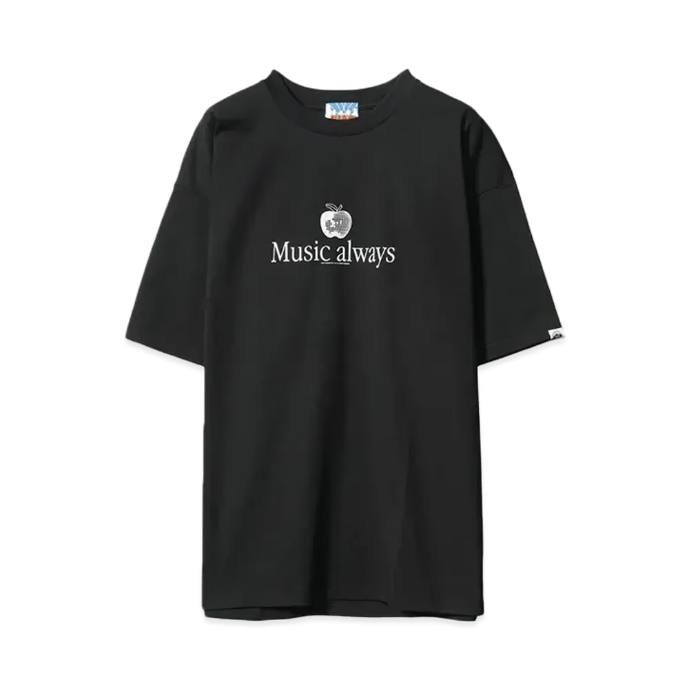 CITY COUNTRY CITY COTTON S/S T-SHIRT Music always "BLACK"
