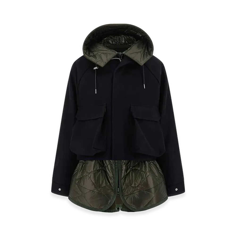 sacai Women's Melton Blouson "Multicolor"