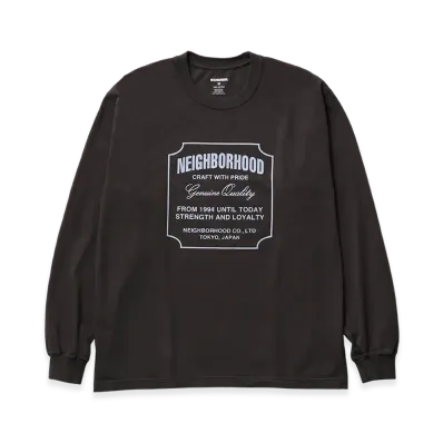 NEIGHBORHOOD NH . TEE LS-8 "Brown"